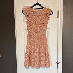 Monteau Pink Lace Dress